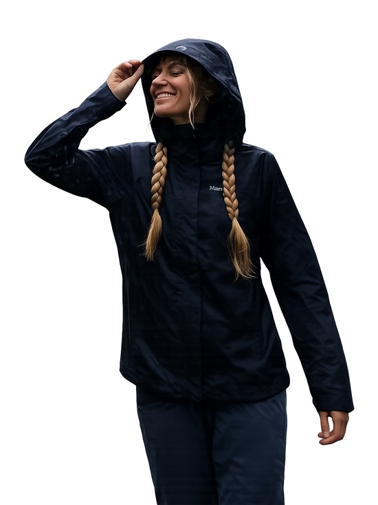 Marmot Jackets & Blazers - Marmot Navy Hooded Waterproof Shell Jacket